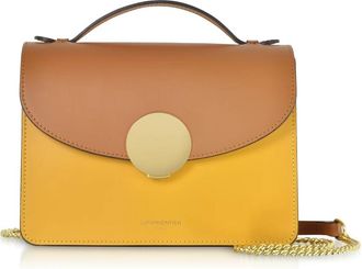 Le Parmentier Handbags - Dames - Schoudertassen - Geel - ONE Size - Leer - Tassen
