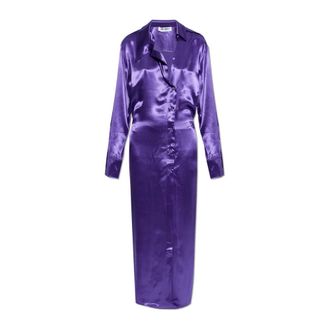 The Attico Shirt Dresses, female, Purple, Size: XS Loose-fit Dress