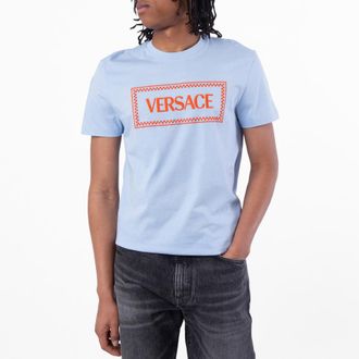 Versace Embroidered Logo T-Shirt, Size Medium