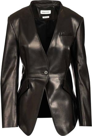 Alexander McQueen Mujer, Chaquetas, Negro, Talla: M