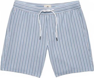 Surfside Supply Mens Jimmy Seersucker Stripe Volley Short In Skyway Blue