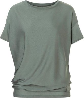 super.natural Yoga Loose Bio Jersey Tee Merinoshirt f&uuml;r Damen | oliv