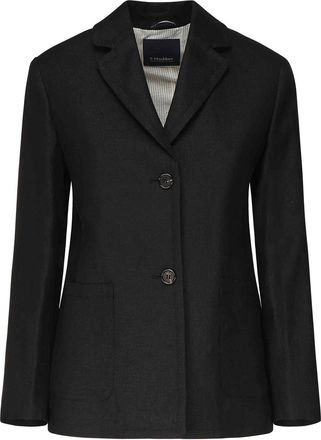 Max Mara Arrigo Jacket In Heavy Linen Canvas