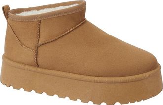 Shoes By Emma Colleen Tan Womens Suede Effect Boots Standard Fit 6 UK