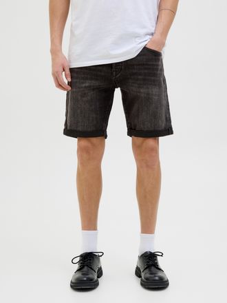Jack & Jones Shorts JACK & JONES JJIRICK JJFOX SHORTS CB 310 SN, Herren, Gr. XXL, N-Gr, blau (schwarz denim pack:am 317), Web, Obermaterial: 70% Baumwolle, 28% Pol