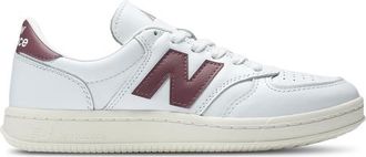New Balance Mens T500 - Training Shoes White/Burgundy Size 11.0
