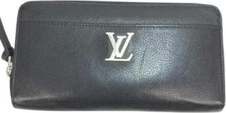 Louis Vuitton Pre-owned Clutches, female, Black, Size: ONE SIZE Pre-owned Long wallet (bi-fold)