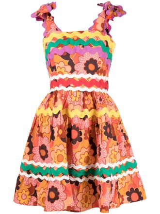 Celia B Lazuli short-sleeve dress - Multicolour