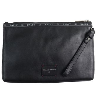 Bally Leather Clutch Bag (Pre-Owned)