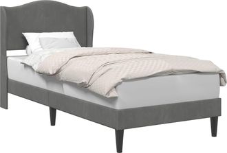 vidaXL Estructura De Cama Gris Oscuro 100 X 200 Cm Terciopelo Vidaxl
