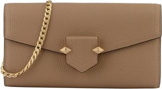 Pourchet Pochette S&egrave;vres - Dames - Clutches - Beige - ONE Size - Leer - Tassen
