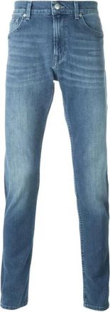 7 For All Mankind Heren, Jeans, Blauw, Maat: W31 Katoen