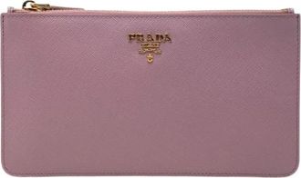 Prada Pre-owned Clutch - Dames - Vintage Clutch - Roze - ONE Size - Leer - Vintage