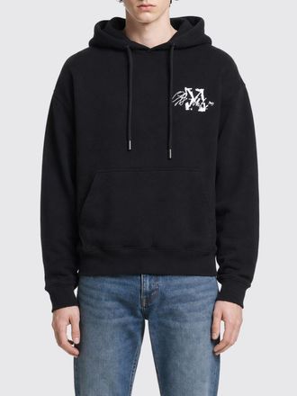 Off-white Felpa con cappuccio in cotone con logo Arrow e spalle cadute
