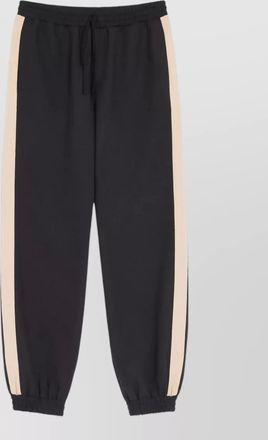 Valentino jersey trousers elastic waistband side stripe
