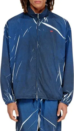 Diesel Garment Printed Jacket in Indigo/Blue at Nordstrom, Size 38 Us