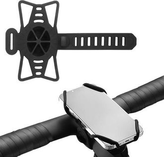 No Brand Soporte Giratorio De 360&deg; De Silicona A Prueba De Golpes Para Tel&eacute;fono, Compatible Con Bicicletas Y Mtb De 4,7 A 7,2