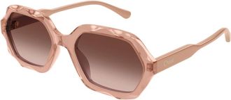 Chlo&eacute; Ch 0227S 003 Zonnebrillen - Dames - Zonnebrillen - Roze - 56 MM - Accessoires