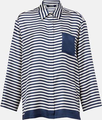 Max Mara Camicia Maya in seta a righe