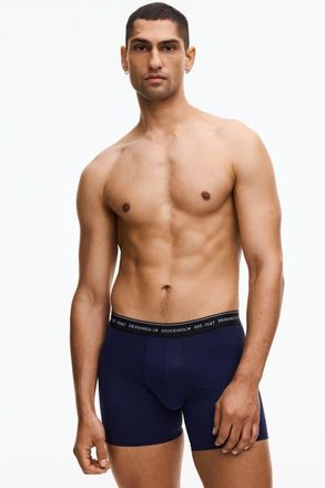 H&M 3-pack coolmax mid-length boxer briefs in Red/white/navy Blue at Nordstrom, Size X-Small