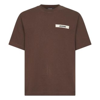 Jacquemus Heren, Tops, Bruin, Maat: XS Katoen