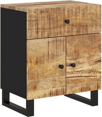 vidaXL Mesita de noche madera mango madera contrachapada 50x33x60 cm Vidaxl