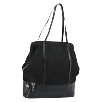 Prada Pre-owned Handbags, female, Black, Size: ONE SIZE Pre-owned Vintage Nylon Hand Bag
