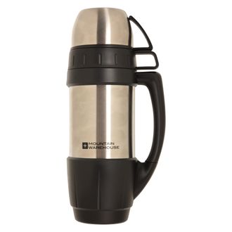 Mountain Warehouse Set dubbelwandige veldfles & kopjes (Zilver)