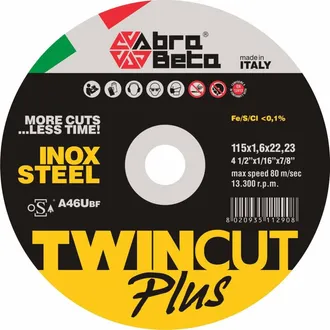 OEM 50 X Abrabeta Disco P/ferro Twin Cut Plus 115x1,6 Mm