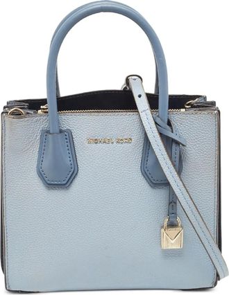 Michael Kors Borsa tote Mercer media in pelle - Blu
