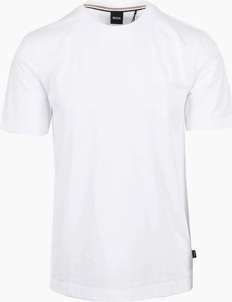 HUGO BOSS Mens Boss Black THOMPSON 01 T-SHIRT WHITE - Size: 44