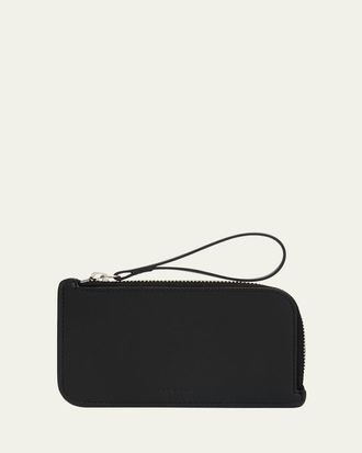 The Row Mens Zipped Leather Wallet