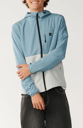 Rip Curl Elite Anti Series Water Repellent Hooded Jacket in Citadel Blue at Nordstrom, Size Xx-Large
