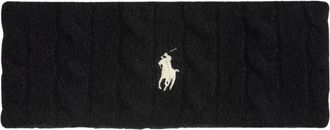 Ralph Lauren Kabelgebreide hoofdband - Dames - Accessoires - Zwart - ONE Size - Wol - Accessoires