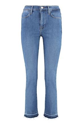 Frame Denim De High Straight Jeans
