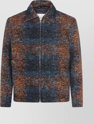 Nn.07 textured long sleeve collared jacket