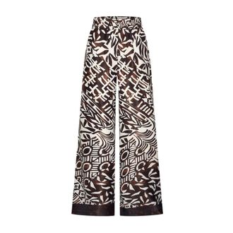 Hart by Helena Hart Jay Vinty 7711 Wide Broeken - Dames - Wijde Broeken - Veelkleurig - 2XL - Rayon - Broeken