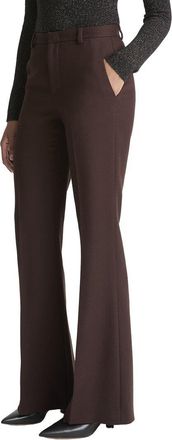 Vince Mid Rise Wool-Blend Flare Trouser