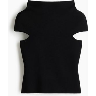 H&M Turtleneck Top in Black at Nordstrom, Size X-Small