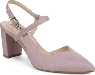 Life Stride Raelynn Slingback Half dOrsay Pointed Toe Pump in Amethyst at Nordstrom, Size 6.5