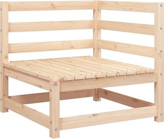 vidaXL Sof&aacute; Esquinero De Jard&iacute;n Madera Maciza De Pino 70x70x67 Cm Vidaxl