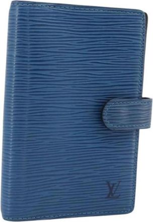 Louis Vuitton Pre-owned Day Planner Cover - Dames - Vintage Accessoires - Blauw - ONE Size - Leer - Vintage