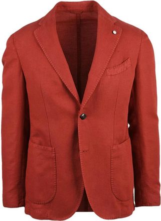 L.B.M. 1911 Stondato Jacket - Heren - Blazers - Oranje - S - Katoen - Jassen