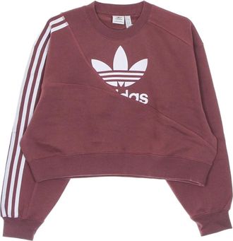 adidas Sweatshirt met korte mouwen en ronde hals - Dames - Sportshirts - Bruin - XL - Katoen - Fitness