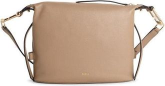 Furla Nuvola M Greige Leather Bag