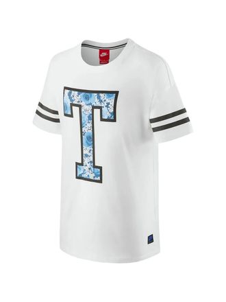 Nike Tokyo City gestreept T-shirt met bloemen - Wit