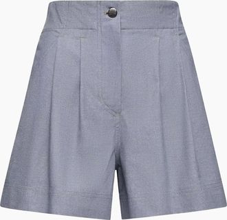 Moncler Womens Womens Dynamics Shorts Blue - Size: 14