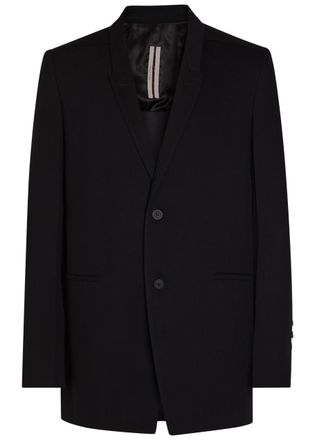 Rick Owens Concordian Wool Blazer - Black - 48 (IT48 / M)