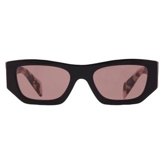 Prada Light Brown Rectangular Ladies Sunglasses PR A01S 13P60B 53