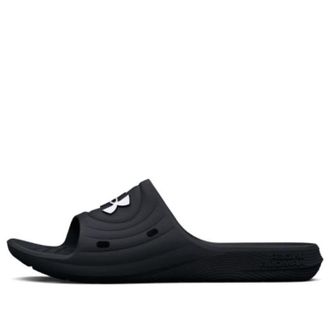 Under Armour (WMNS) Under Armour Locker 4 Slide Black White 3027013-001